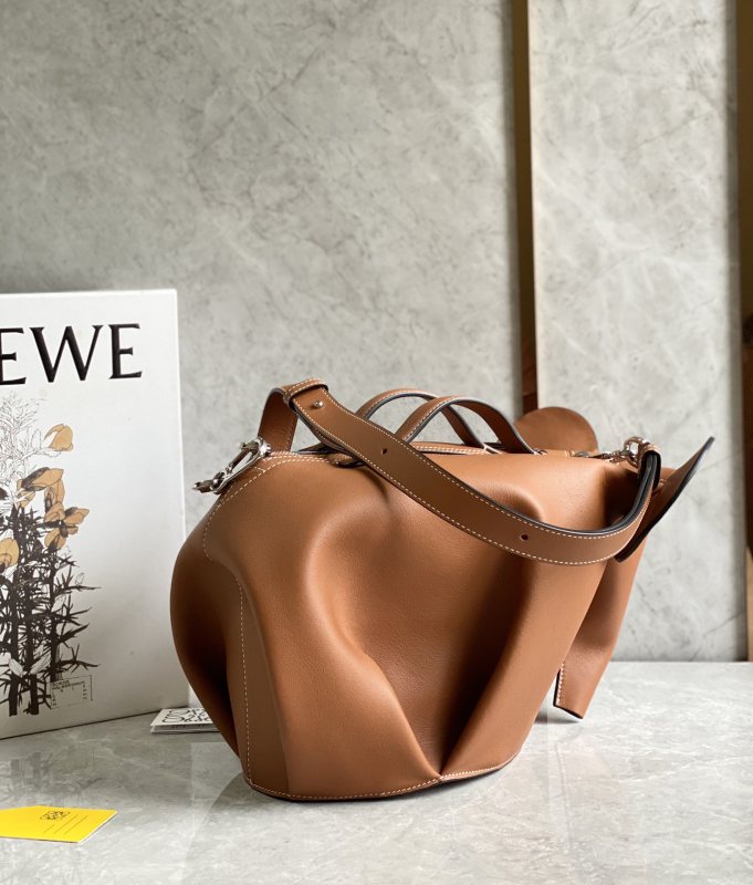Loewe Large Elephant Bag Brown For Women 14.2in / 36cm B623A18X01
