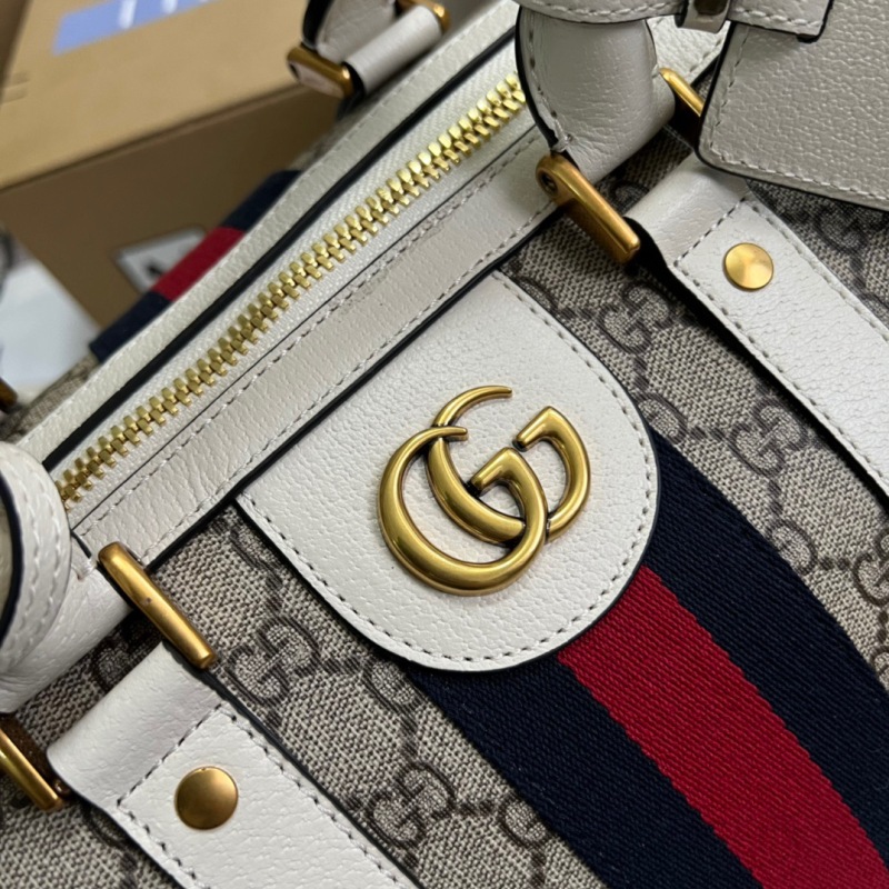 Gucci Ophidia Medium Duffle Bag Beige 17.5in/44.6cm 681295 9C2ST 9770