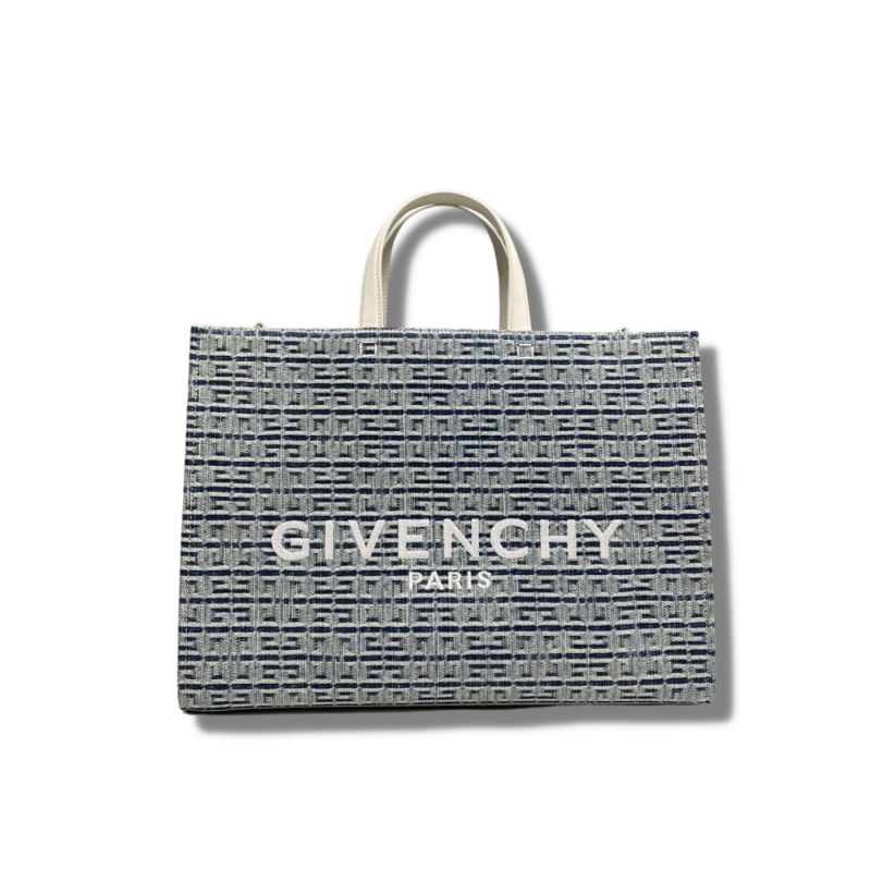Givenchy Medium G Tote Shopping Bag In 4G Bleached Denim Blue For Women‎ 14.6in/37cm BB50N2B1GC-457