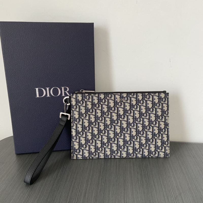 Dior Oblique Jacquard A5 Pouch Beige For Women‎ 10.5 in/26.5cm CD 2ESCA338YSE_H05E