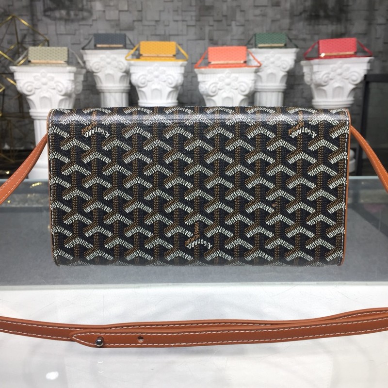 Goyard Monte Carlo PM Clutch Brown/Red/Yellow For Women‎ 9.8in/25cm