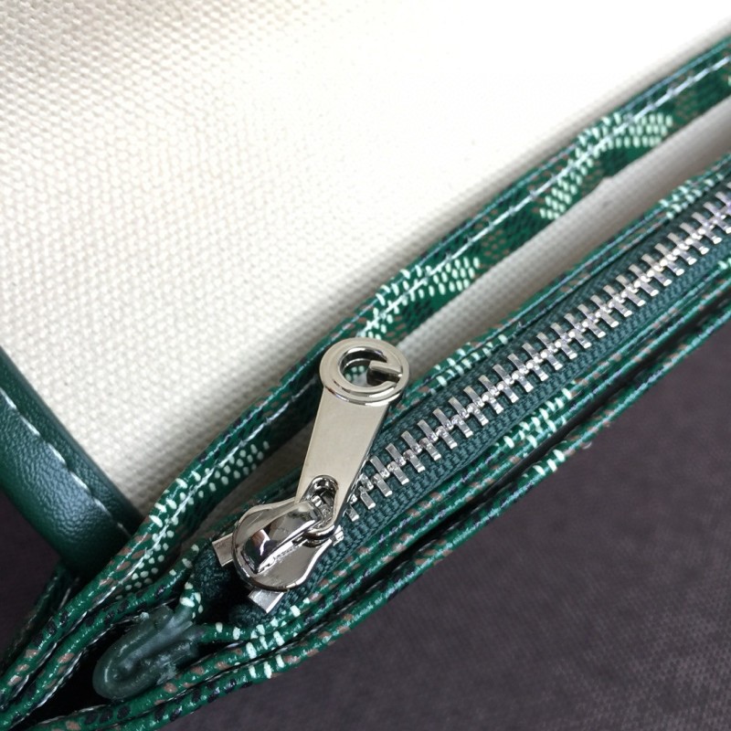 Goyard Plumet Pocket Wallet Green For Women‎ 8.1in/20.5cm PLUMETPMLTY09CL09P