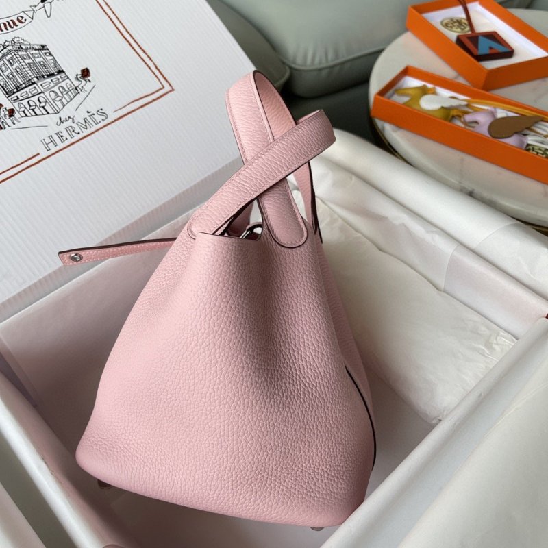 Hermes Picotin Lock 18 Bag Light Pink For Women, Women’s Handbags 7.1in/18cm