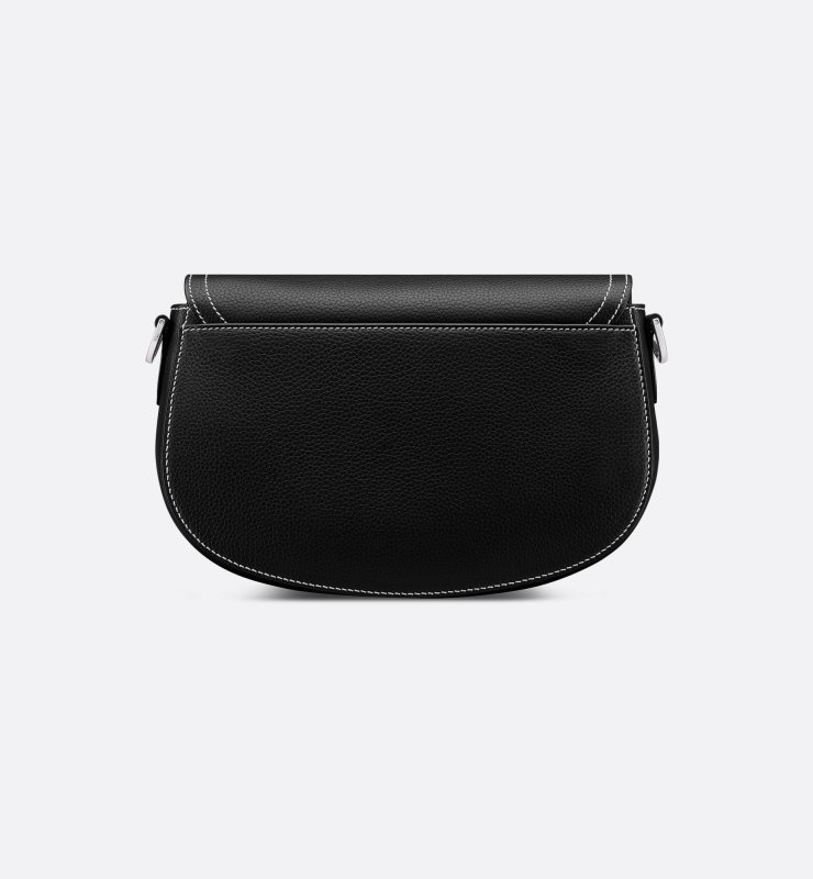 Dior Saddle Messenger Bag Black For Men 9.5 Inches/ 24 Cm 1ADPO325YKK_H00N