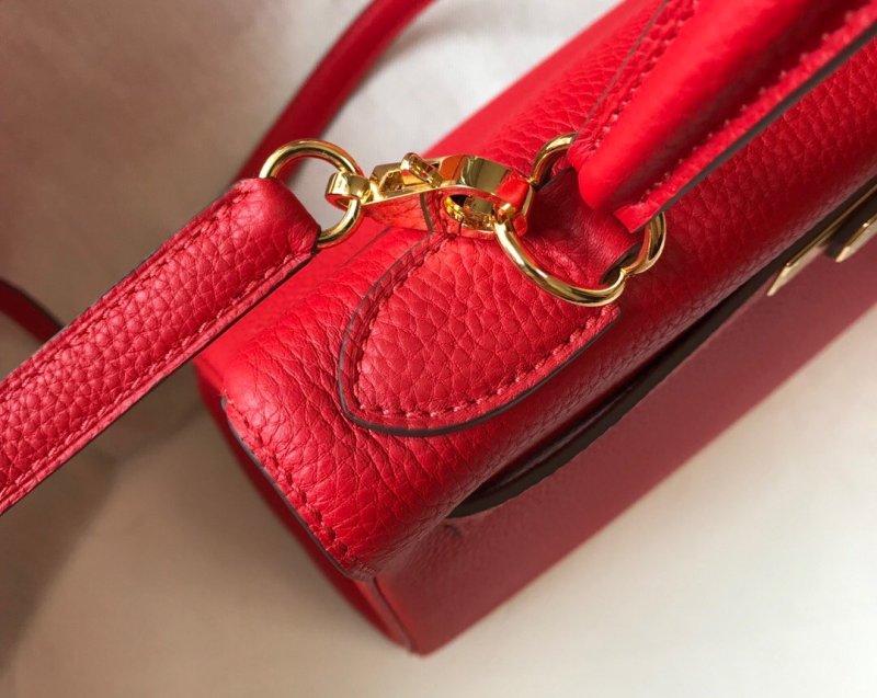 Hermes Kelly 28 Rouge Casaque Togo Bag For Women, Women’s Handbags, Shoulder Bags 11in/28cm