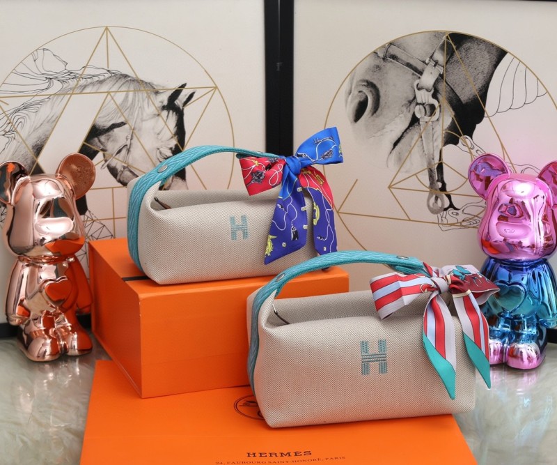 Hermes Bride A Brac Case Grey Bag For Women, Women’s Handbags, Shoulder Bags 9.8in/25cm