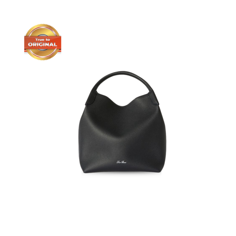 [True-to-ORIGINAL]Loro Piana Large Bale Bag Black For Women 9.5in/24cm FAM9875 W000