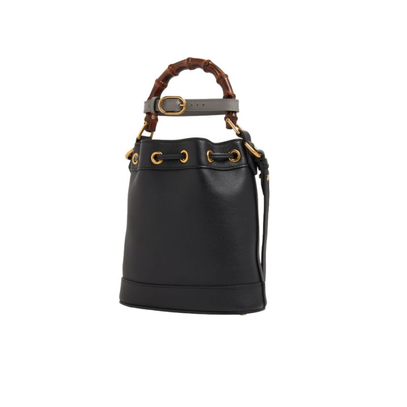 Gucci Diana Mini Bucket Bag Black For Women 12in/30.5cm ‎- 724667 UAAAY 1092