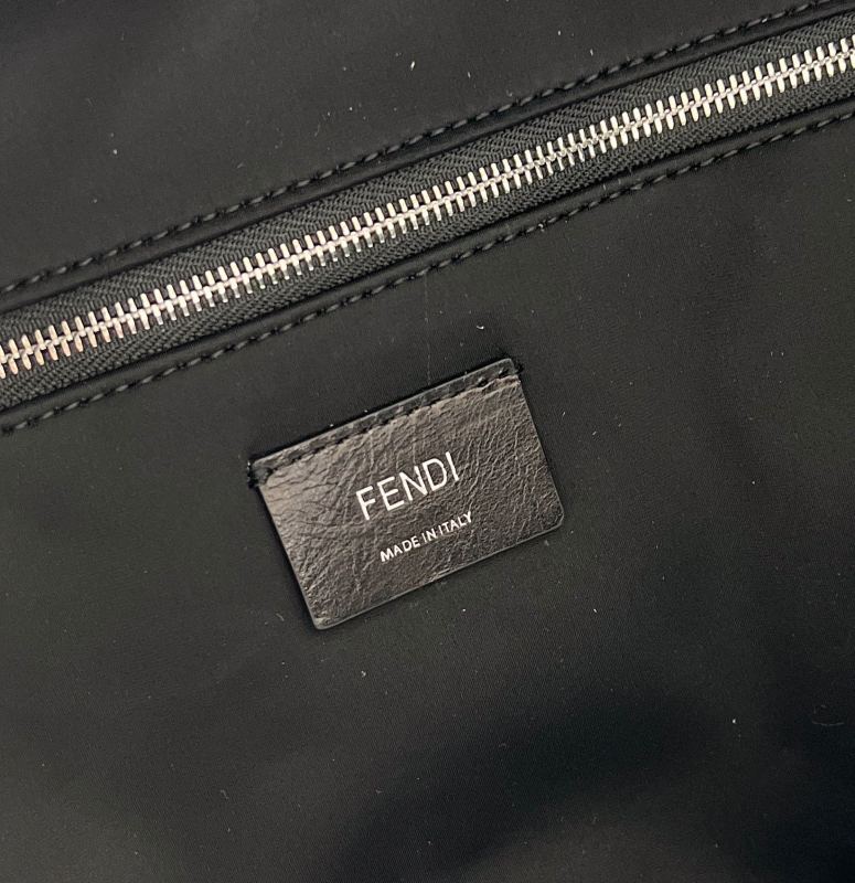 Fendi Backpack In Brown FF Vertigo Fabric Bag For Woman 30cm/12in
