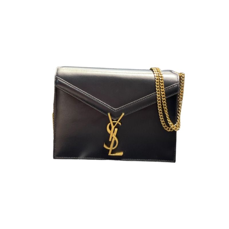 Saint Laurent Cassandra Medium Chain Bag Black/White/Red/Green/Burgundy For Women‎ 8.6in/22cm