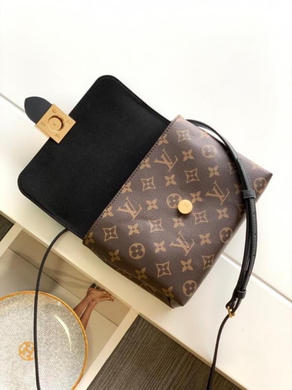 Louis Vuitton Locky BB Monogram Canvas Black For Women, Women’s Handbags, Shoulder And Crossbody Bags 7.9in/20cm LV M44141