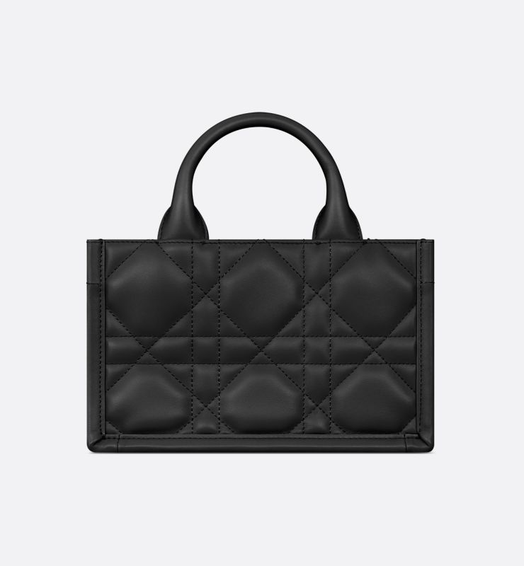 Dior Mini Dior Book Tote Black For Women 8.5 Inches/ 21.5 Cm S5573OWHP_M900