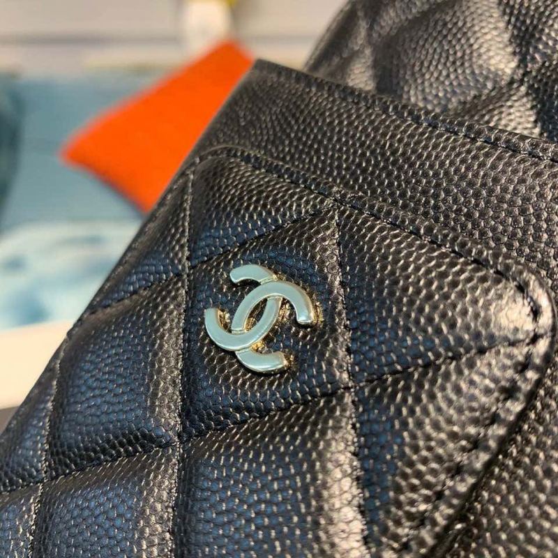 Chanel Classic Cluth With Chain Black For Women, Women’s Wallet 7in/18cm AP0990