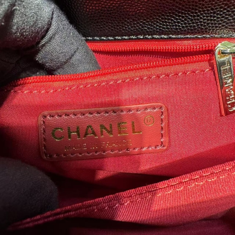 Chanel Medium Flap Bag With Top Handle Black For Women, Women’s Handbags, Shoulder And Crossbody Bags 9in/23cm A92990
