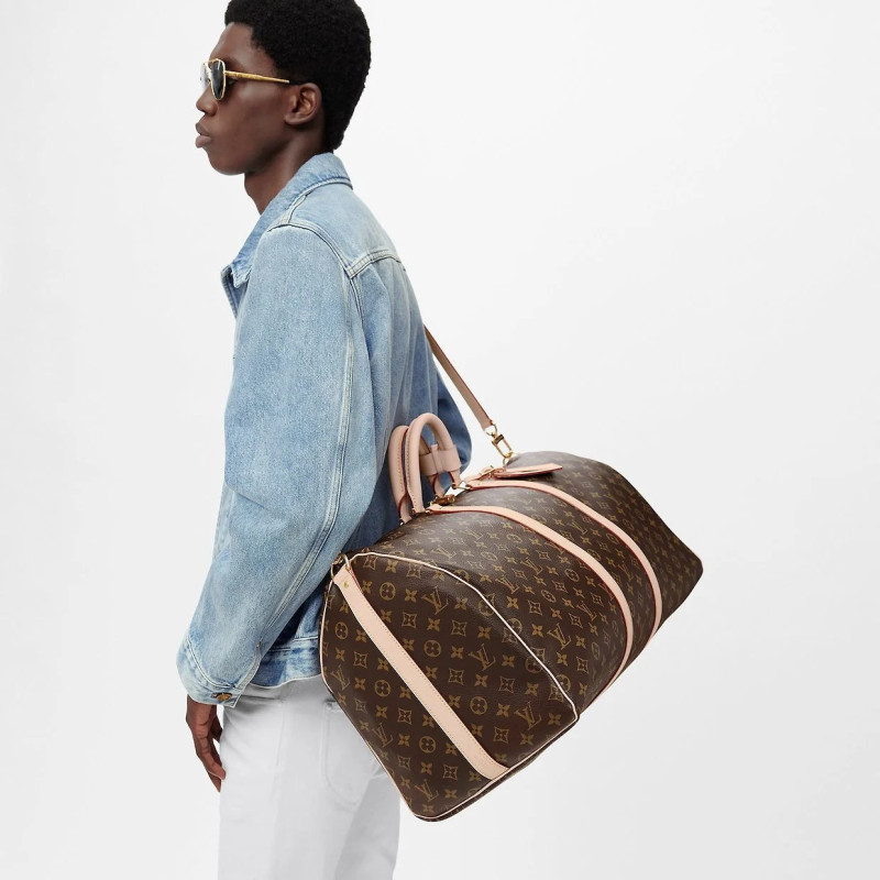 Louis Vuitton Keepall Bandoulière 55 Bag Brown 21,7in/55cm M41414