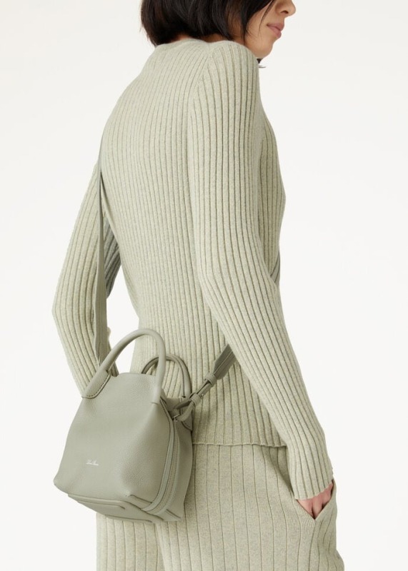 [True-to-ORIGINAL]Loro Piana Micro Bale Bag Light Wasabi For Women 5.2 in/ 13 cm FAN4647 50YB