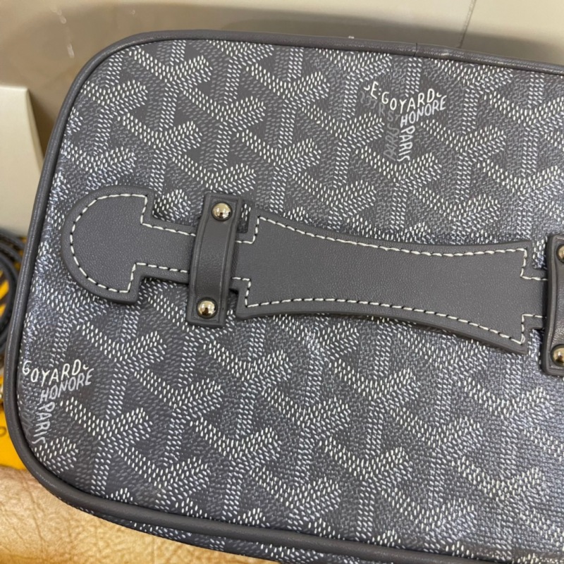 Goyard Muse Vanity Case Grey/Navy Blue For Women‎ 7.9in/20cm MUSEVAPMLTY01CL03P