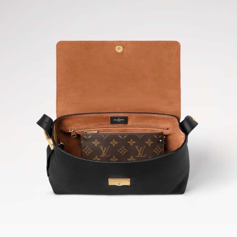 Louis Vuitton Low Key Messenger Black For Women 11.8in/30cm M13148