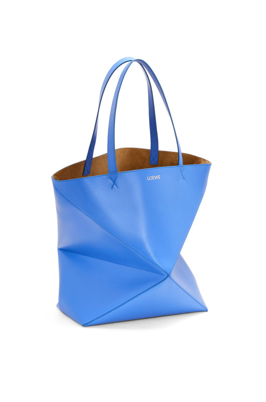 Loewe Large Puzzle Fold Tote Seaside Blue Bag For Women B933Q18X01- 16.5 Inches/ 42 Cm