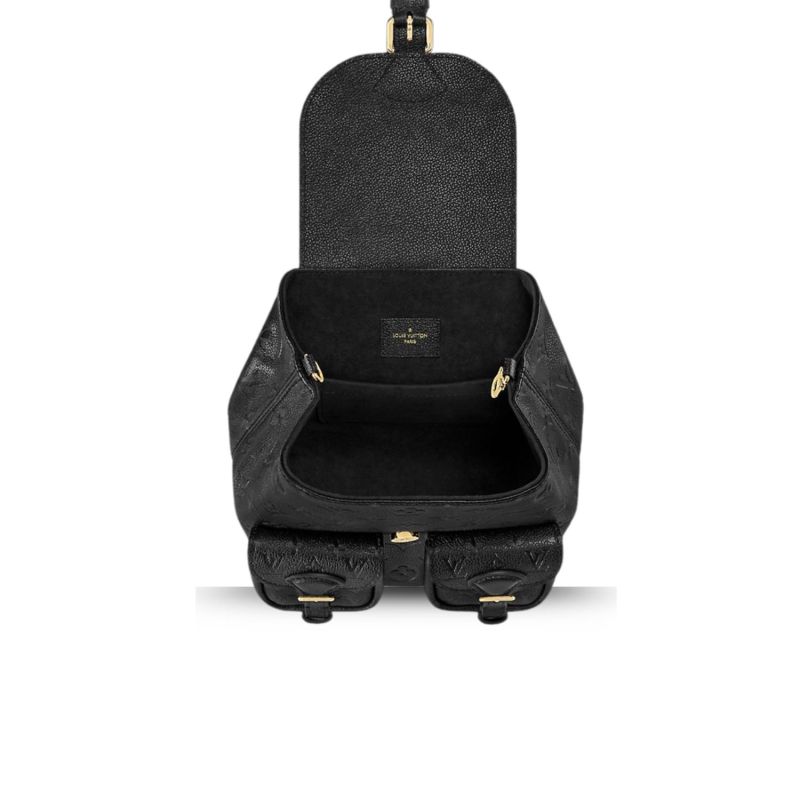 Louis Vuitton Backup Monogram Empreinte Black For Women 20cm/7.9in M47072