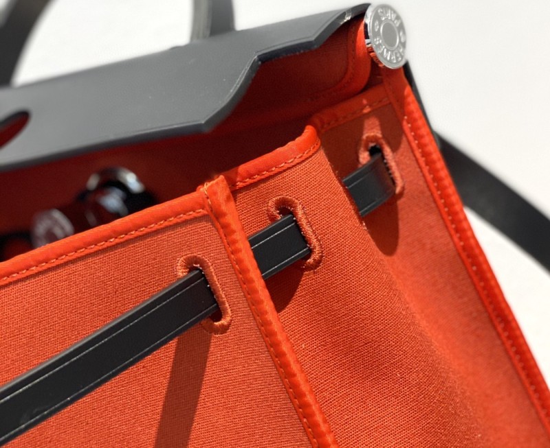 Hermes Herbag Zip Bag Red, Silver Toned Hardware Bag For Women, Women’s Handbags, Shoulder Bags 12.2in/31cm