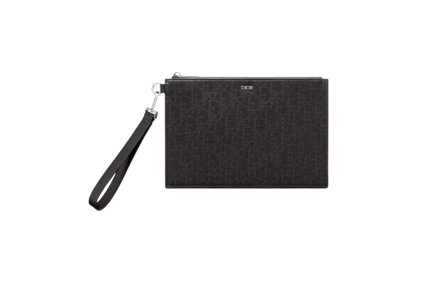 Dior Oblique Galaxy A5 Pouch Black For Women‎ 10.5 in/26.5cm CD 2ESCA338VPD_H03E