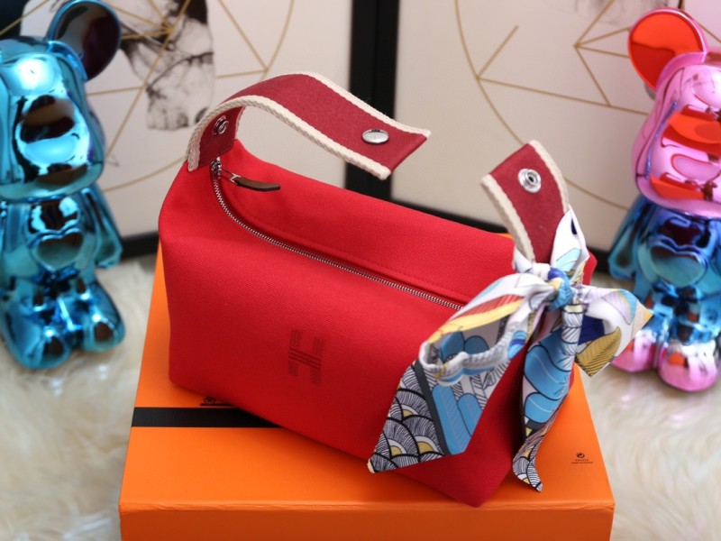 Hermes Bride A Brac Case Red Bag For Women, Women’s Handbags, Shoulder Bags 9.8in/25cm