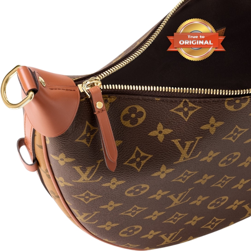 [True-to-ORIGINAL] Louis Vuitton Loop Hobo Monogram Canvas Brown For Women 38cm/15in M46311