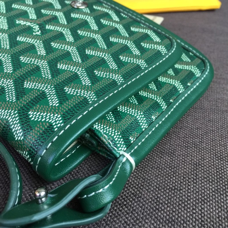Goyard Plumet Pocket Wallet Green For Women‎ 8.1in/20.5cm PLUMETPMLTY09CL09P