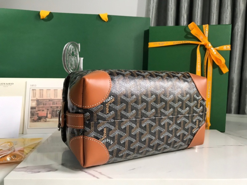 Goyard Bowling 25 Toiletry Bag Navy Blue/Black/Brown For Women‎ 9.4in/24cm BOWLIN025TY01CL03P