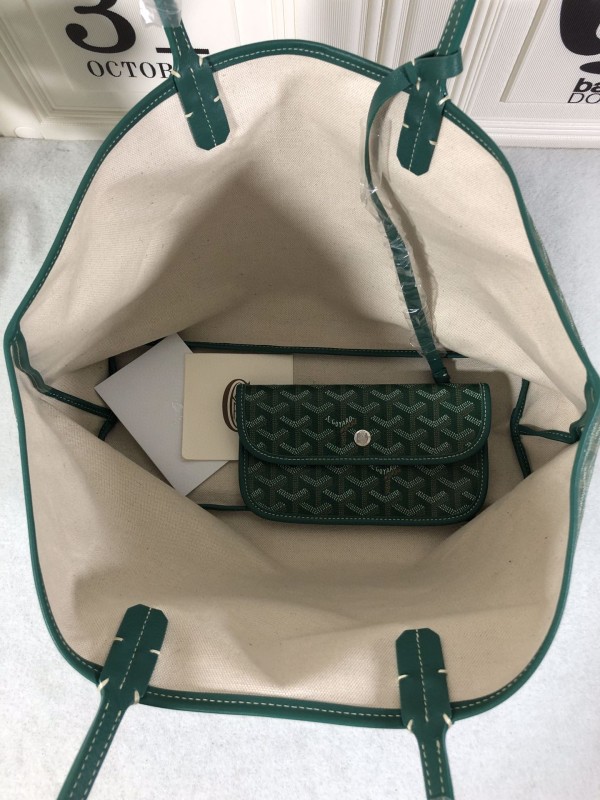 Goyard Saint Louis Gm Bag Green For Women‎ 15.7in/40cm STLOUIGMLTY09CL09P