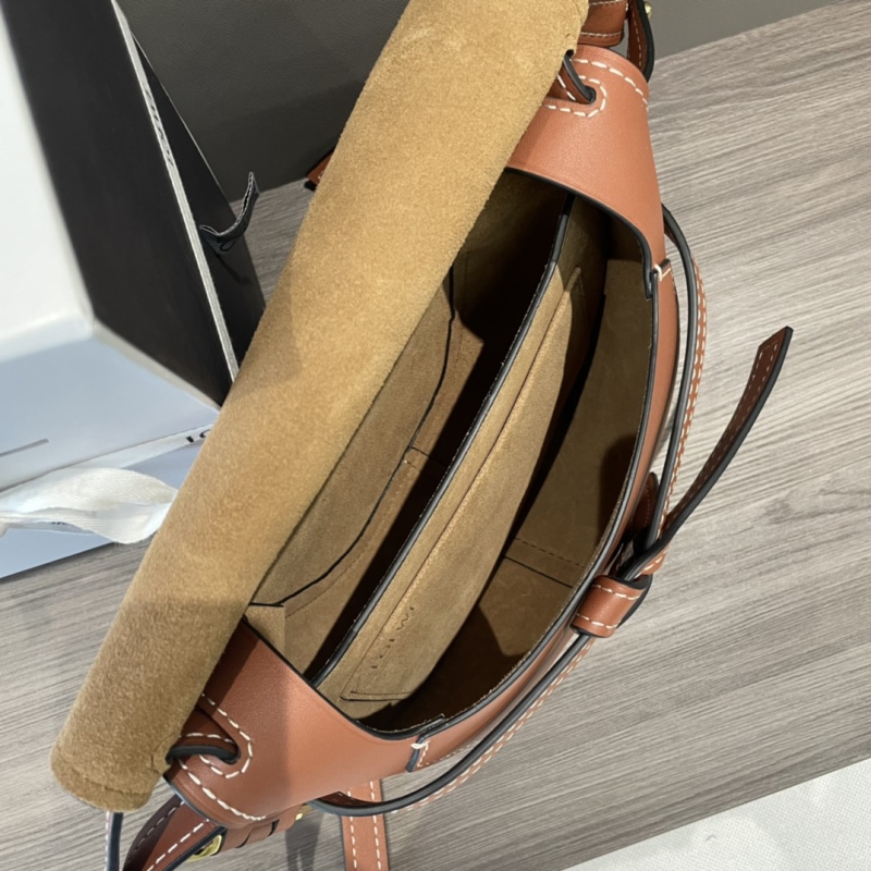 Loewe Mini Gate Dual Bag Brown For Women 8.3in / 21cm