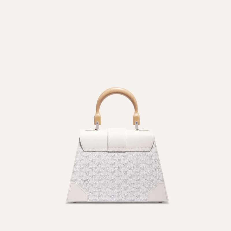 Goyard Saïgon PM White Bag For Women SAIGOBPMLTY50CL50P- 28 Cm/ 11 Inches