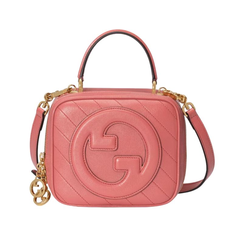 Gucci Blondie Top Handle Bag Pink For Women ‎744434 1IV0G 6701 17cm/6.7 inch