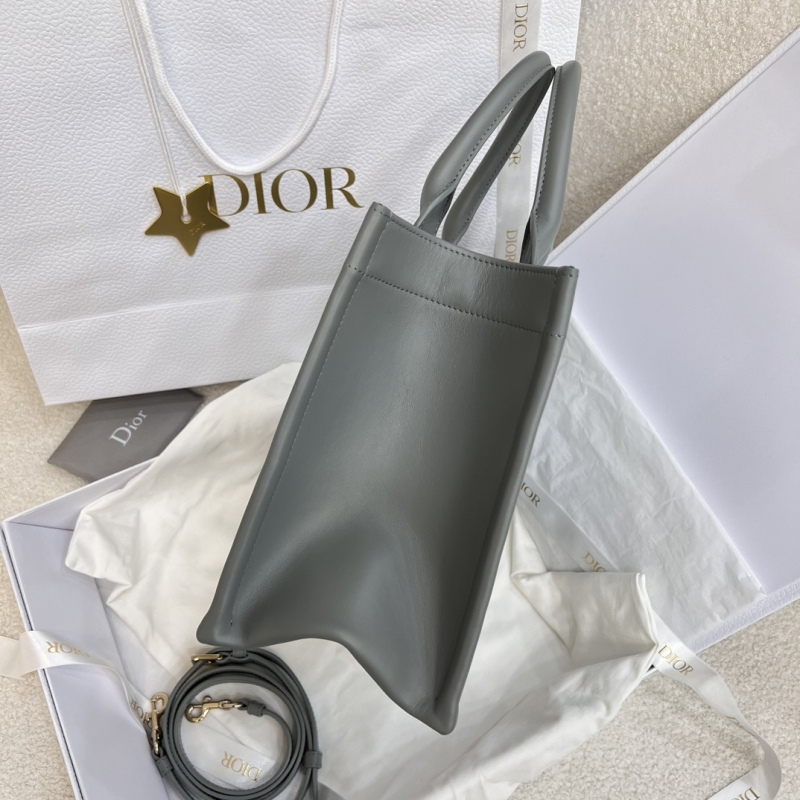 Dior Small Book Tote Bag Grey For Women 10,4in/26,5cm