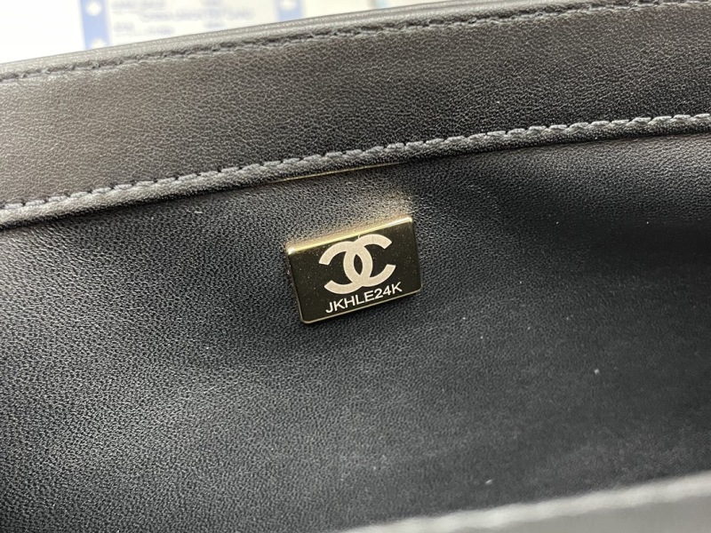 Chanel Small Boy Handbag Black For Women 8.2in/21cm
