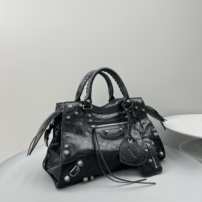 Balenciaga Neo Cagole City Handbag Black For Women‎ 15.3in/38.9cm 700451210B01000