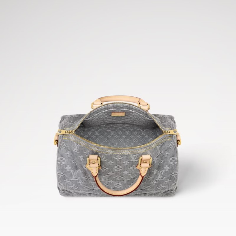 Louis Vuitton Speedy Soft 30 Washed Gray For Women 11.8in/30cm M13344