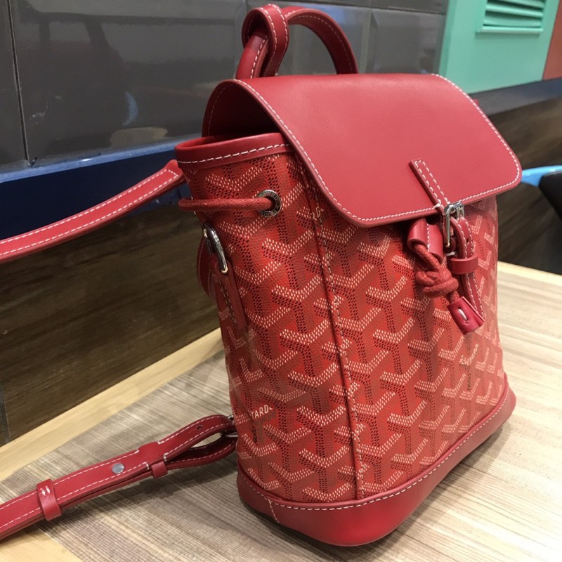 Goyard Alpin Mini Backpack Brugundy/Red/Blue For Women‎ 9.1in/23cm ALPIN2MINTY33CL33P