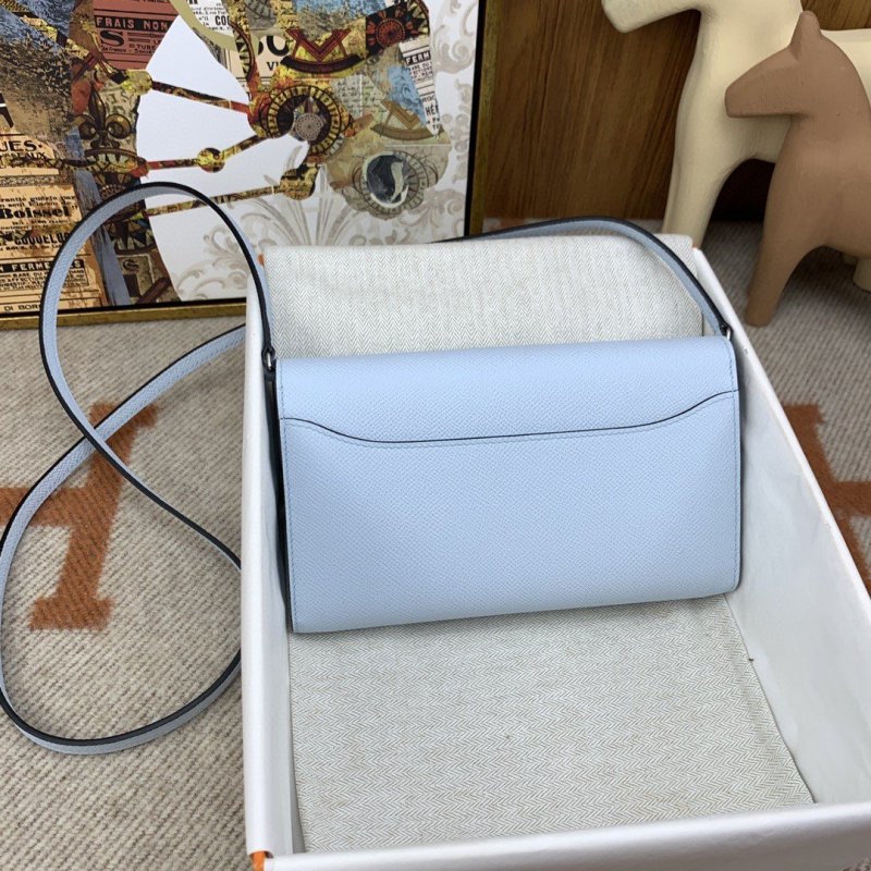 Hermes Constance Long Togo Wallet Light Blue, Silver Toned Hardware Bag For Women, Women’s Handbags, Shoulder Bags 8.1in/21cm