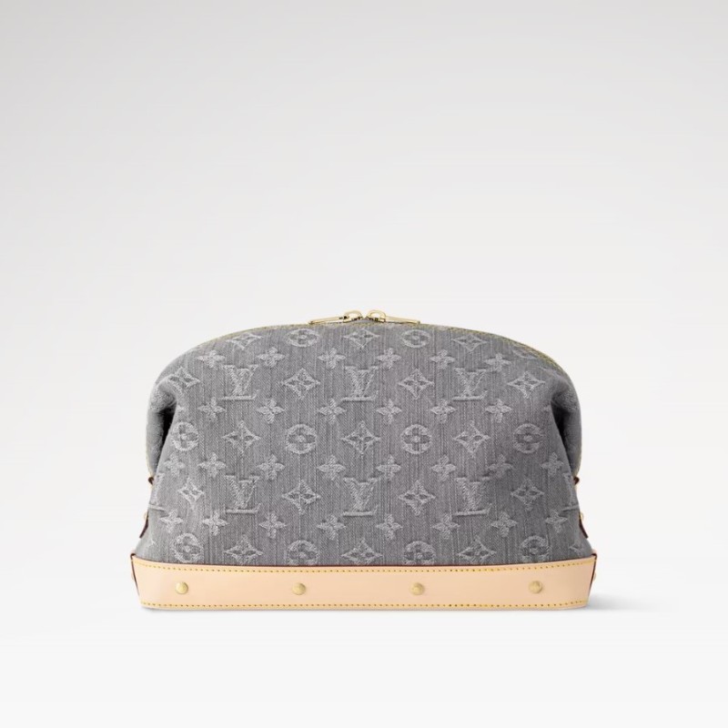 Louis Vuitton Cosmetic Pouch GM Cloudy Gray For Women 10.6in/27cm M13750