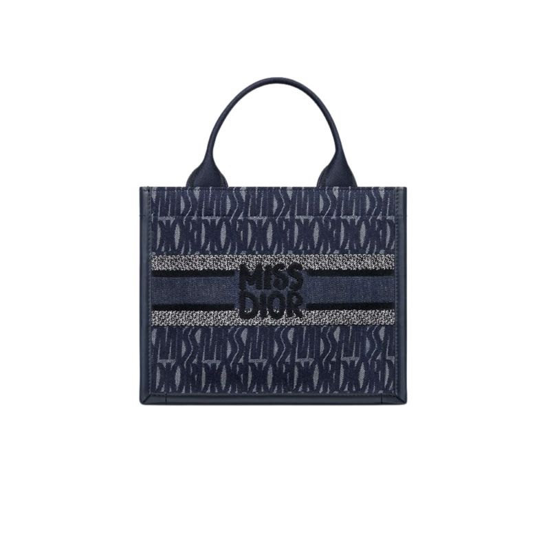 Dior Small Book Tote Bag Blue Denim For Women 36.5cm/14.5in – M1325CZCH_M49E
