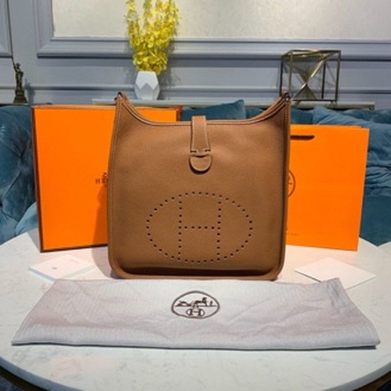 Hermes Evelyne III 29 Bag Brown With Silver-Toned Hardware For Women, Women’s Shoulder And Crossbody Bags 11.4in/29cm H073599CC37