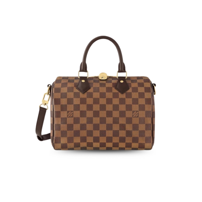 Louis Vuitton Speedy Bandouliere 25 Damier Ebene Canvas For Women, Women’s Handbags, Shoulder And Crossbody Bags 9.8in/25cm LV N40575