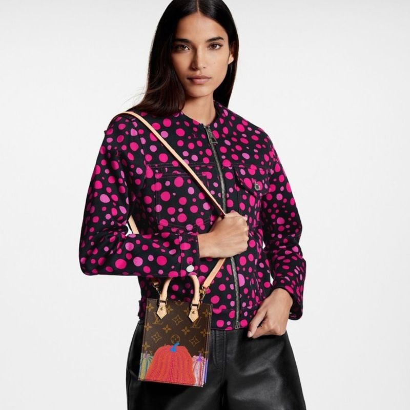 Louis Vuitton LV x YK Petit Sac Plat Brown For Women 5.5n/14cm M82112