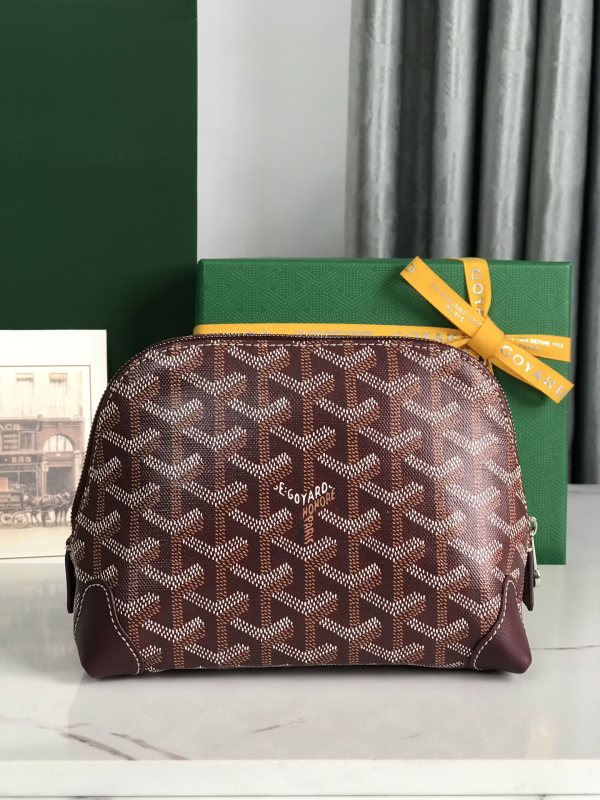 Goyard Vendôme Cosmetic Pouch Bag Burgundy For Women‎ 5.3in/13.5cm VENDOTPMLTY33CL33P
