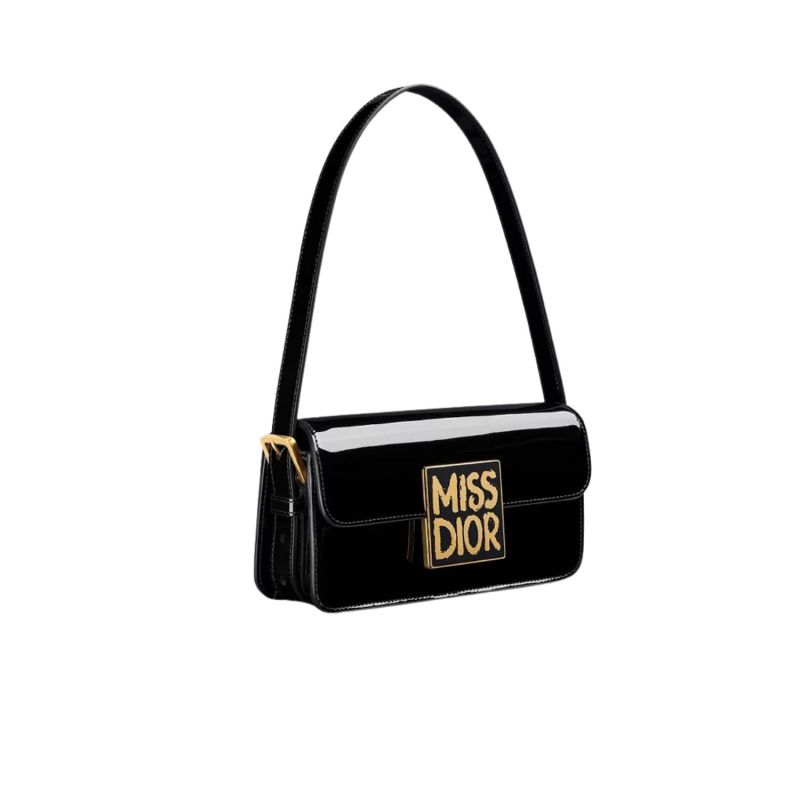 Miss Dior Flap Bag Black For Women 22cm/8.5in – M2610UWIS_M900