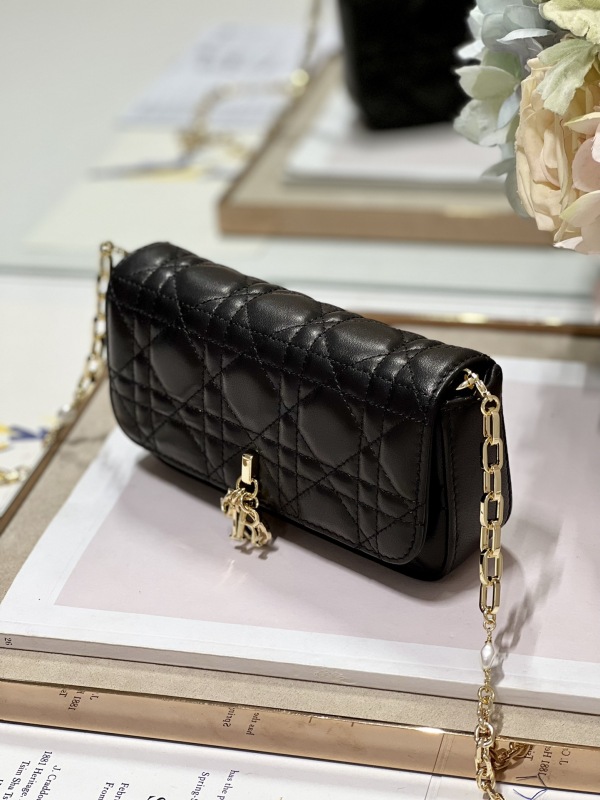 Dior Mini Miss Dior Bag White/ Black/ Blue/ Light Purple For Women 7 in/18.cm
