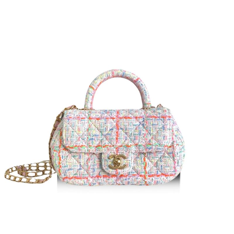 Chanel Bag With Top Handle Multicolor For Women 23.5cm / 9.17in