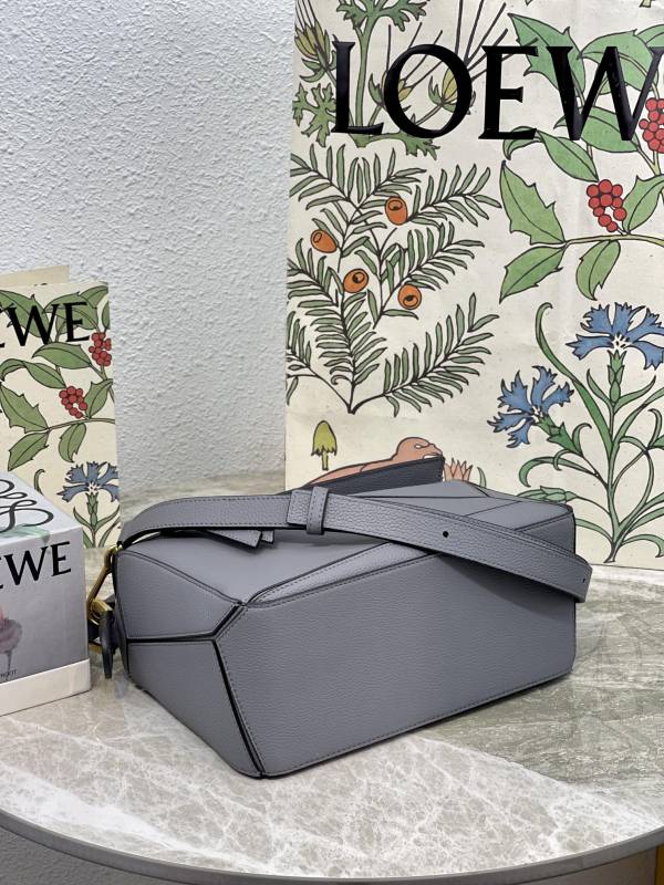 Loewe Small Puzzle Bag Grey For Women 9.4in / 24cm